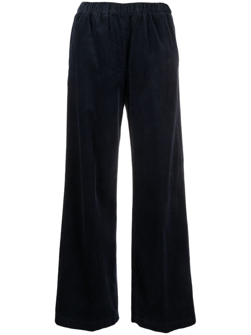 wide-leg cotton trousers - 1