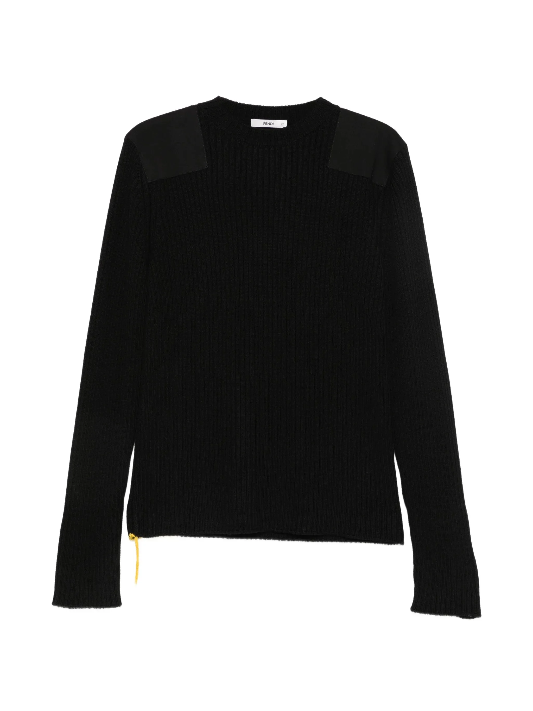 Fendi Ribbed-knit Shoulder-patch Sweater - 1