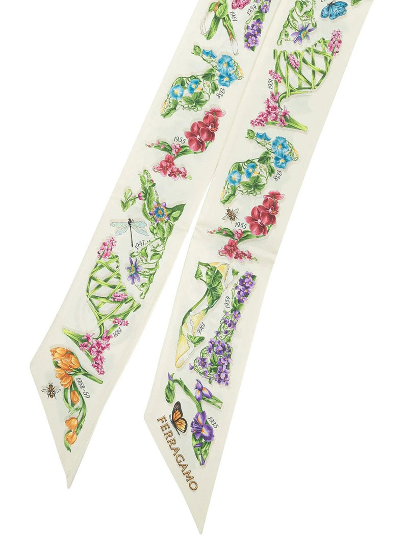 FERRAGAMO MINI SILK BANDEAU EDEN SHOES PRINT outlook
