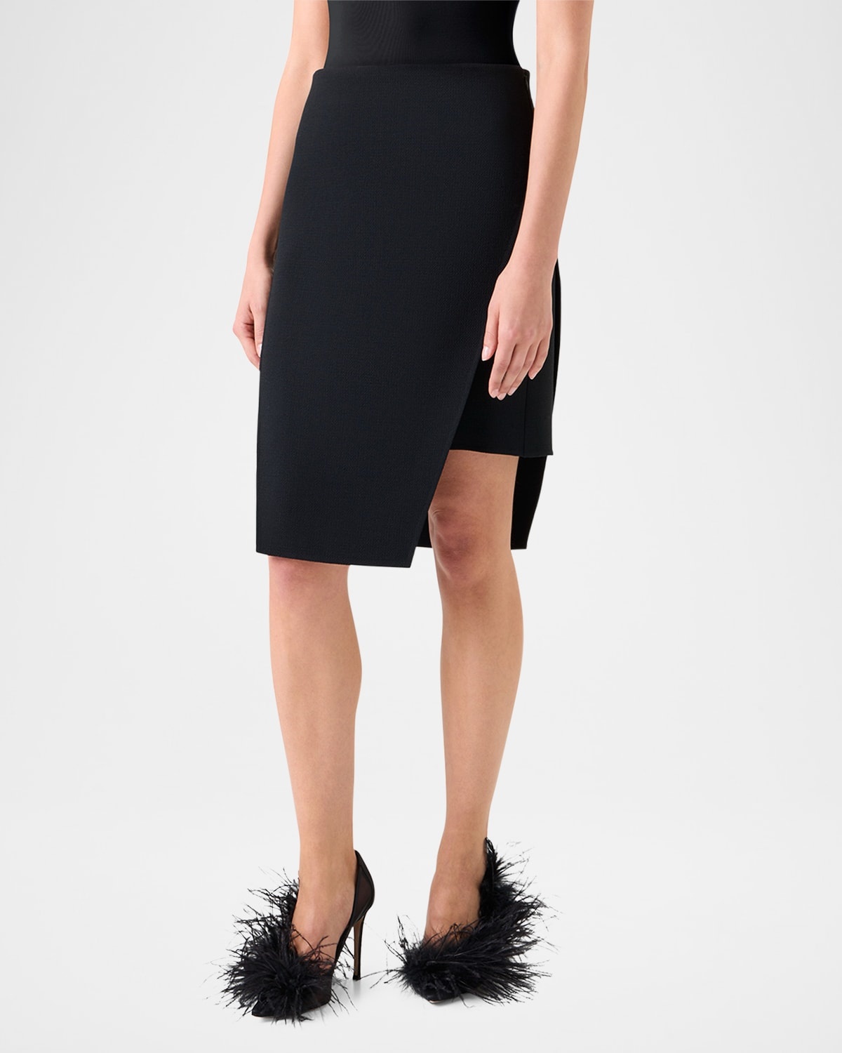 Trapezoid Apron Mini Skirt - 4