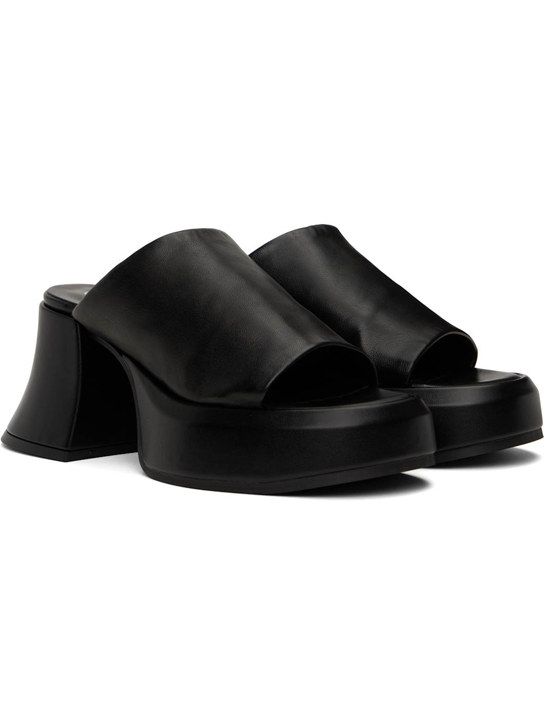 Black Jimena Heeled Sandals - 4