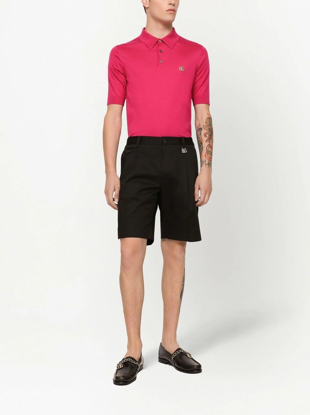 logo-plaque Bermuda shorts - 3