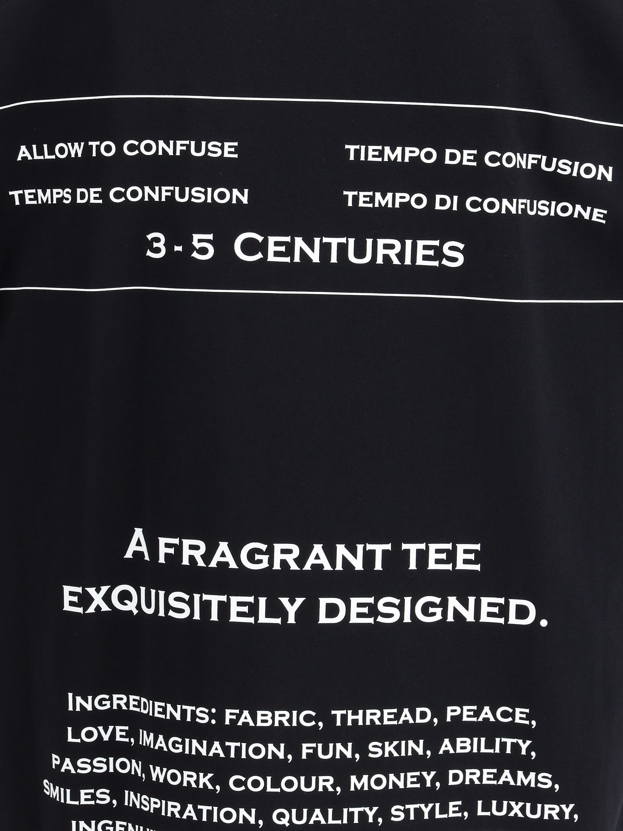 Moschino Men T-Shirt Whit Maxi Print - 4