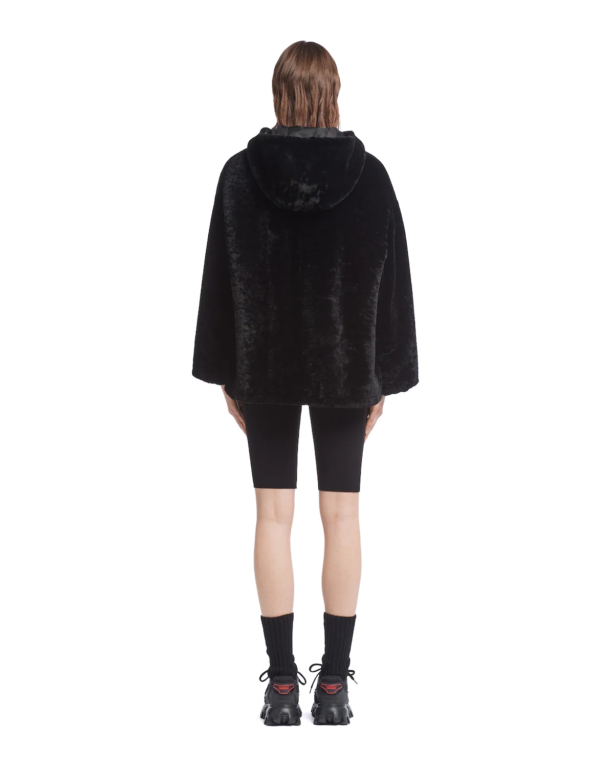 Reversible gabardine and shearling jacket - 4