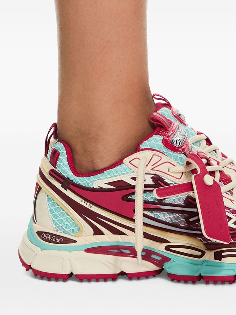 Off-White Be Right Back fishnet sneakers outlook