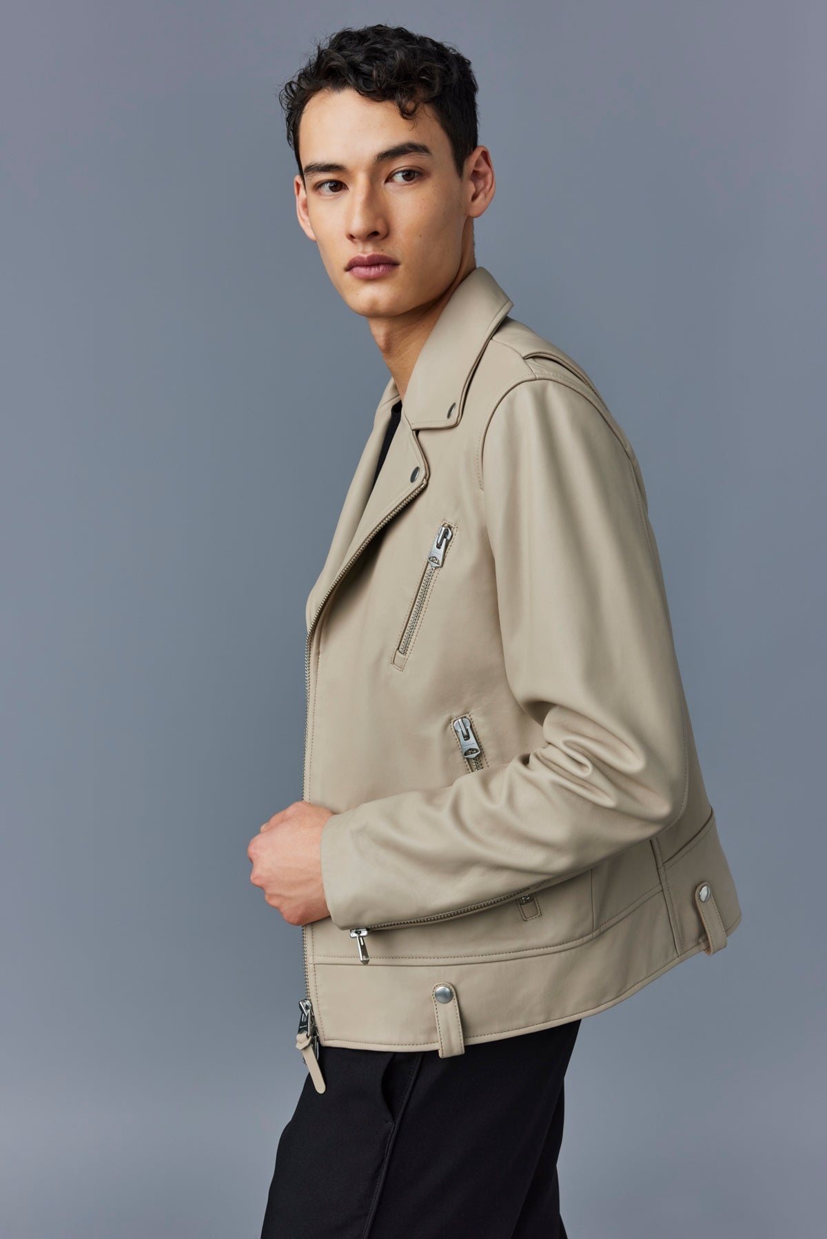MAGNUS 2-in-1 R Leather biker jacket - 5