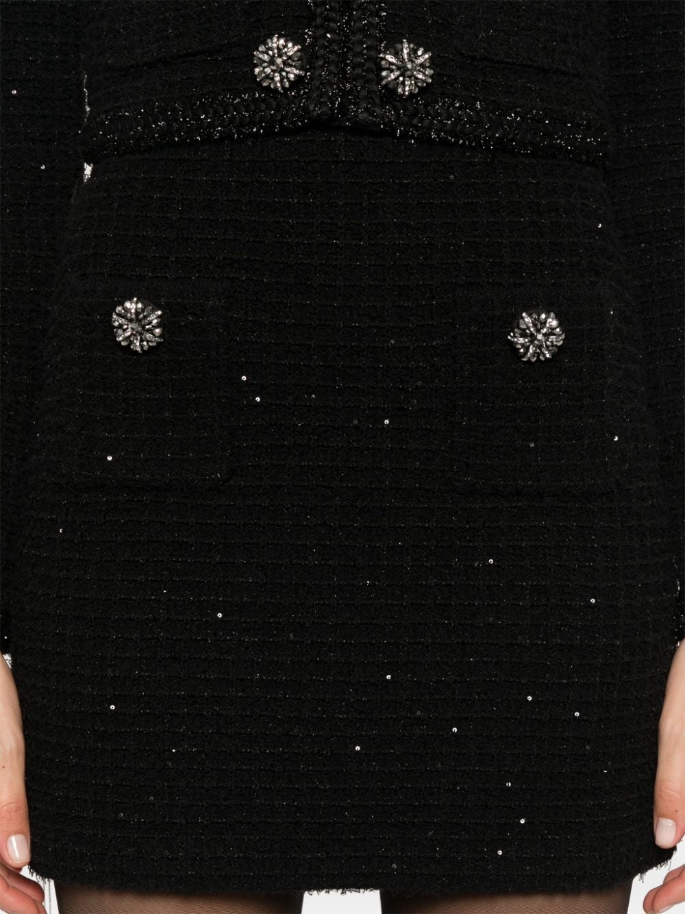 textured knit mini skirt - 5