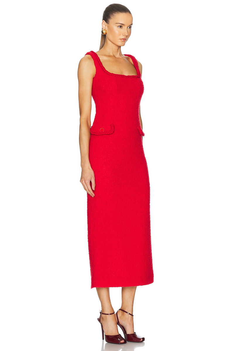 Tweed Sleeveless Long Dress 2