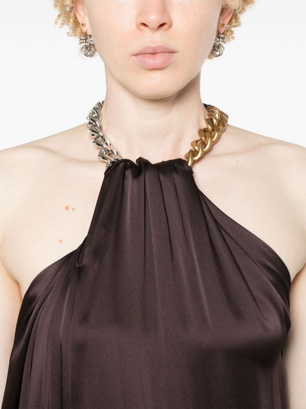 chain-link-detail jumpsuit - 5