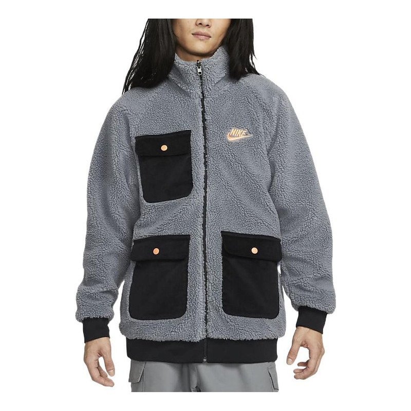 Nike Sportswear Full-Zip Reversible Jacket 'Grey' DZ4713-065 - 1