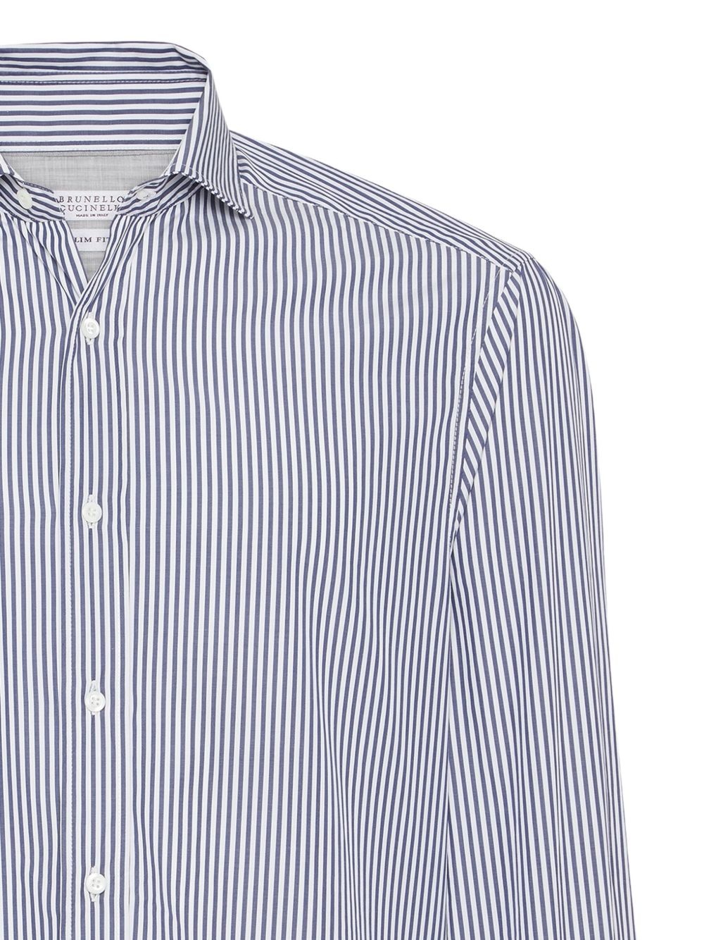 striped button-up shirt - 7
