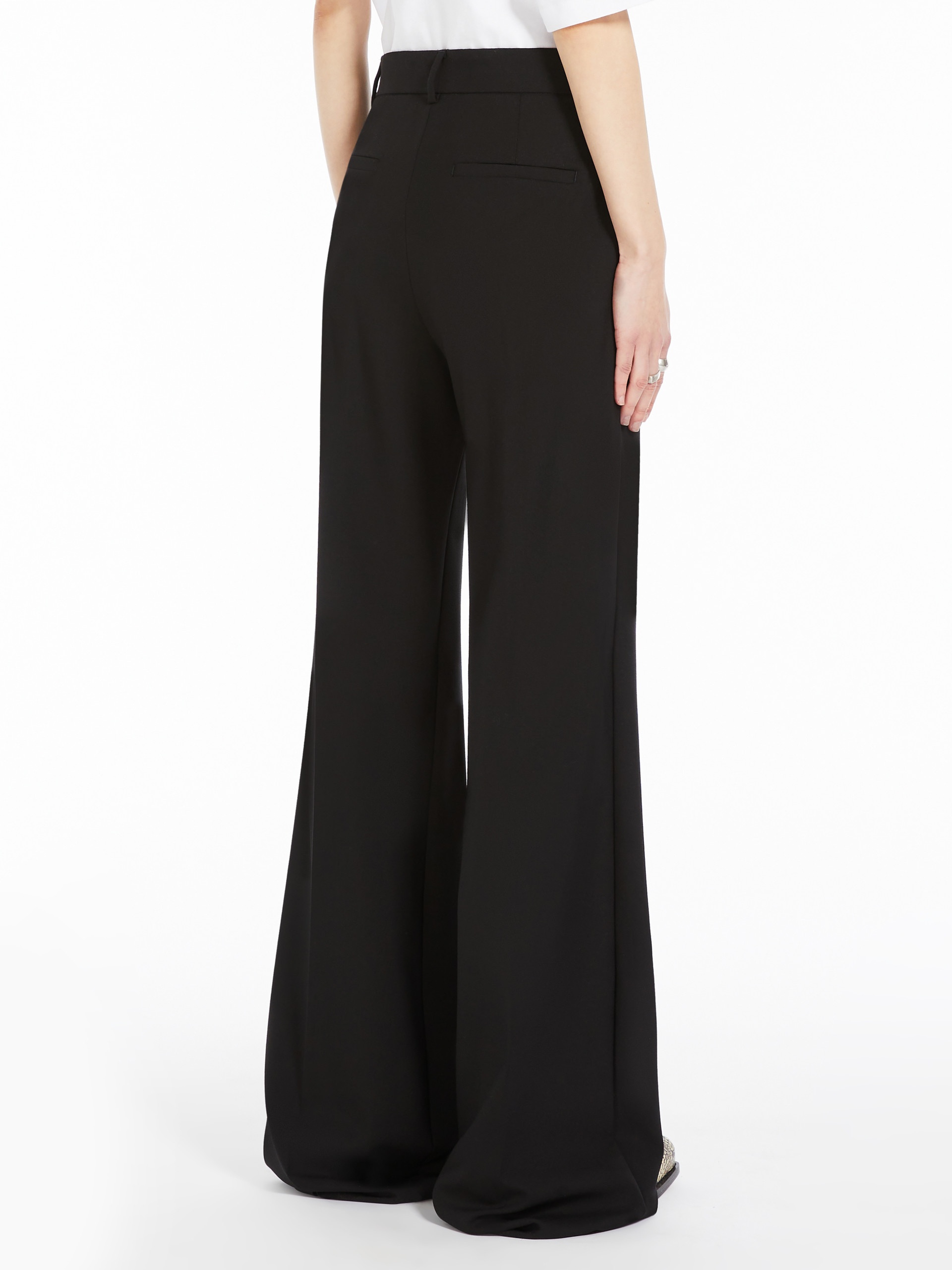 OXALIS Flared stretch wool trousers - 4