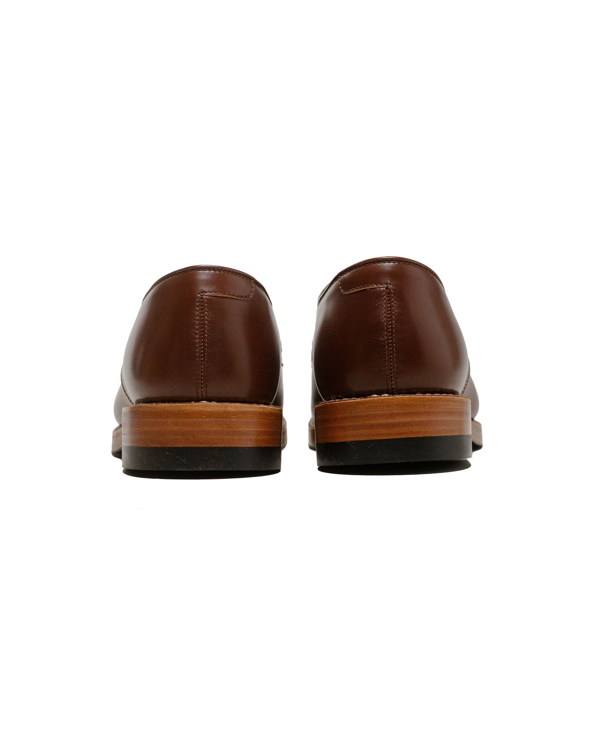 USN Low Quarter Shoes French Calfskin Russet Brown - 4
