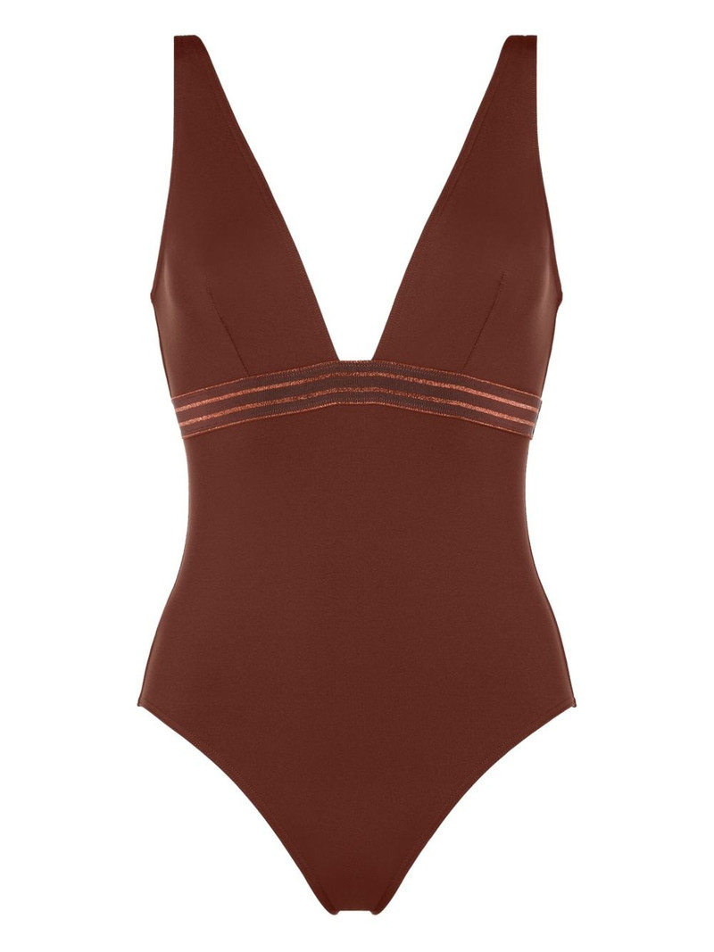 Sillage plunge-neck swimsuit 1