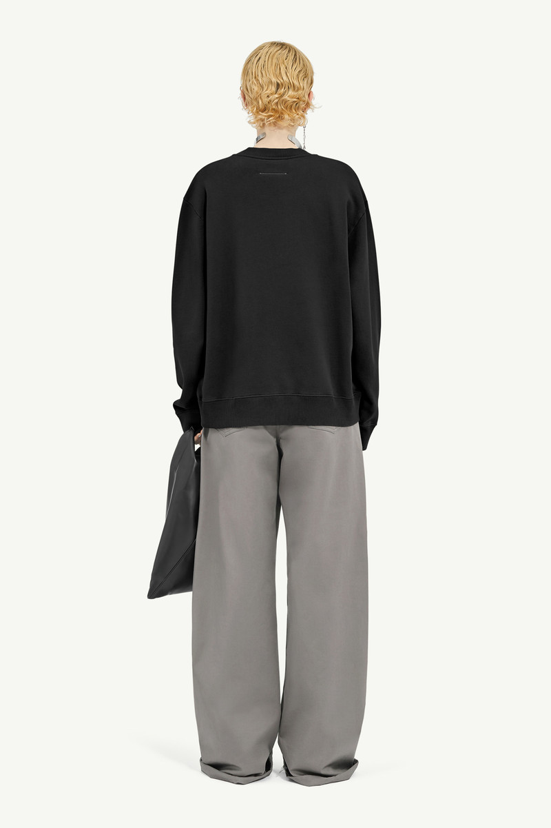 Rasterized Print Jersey Sweatshirt 4