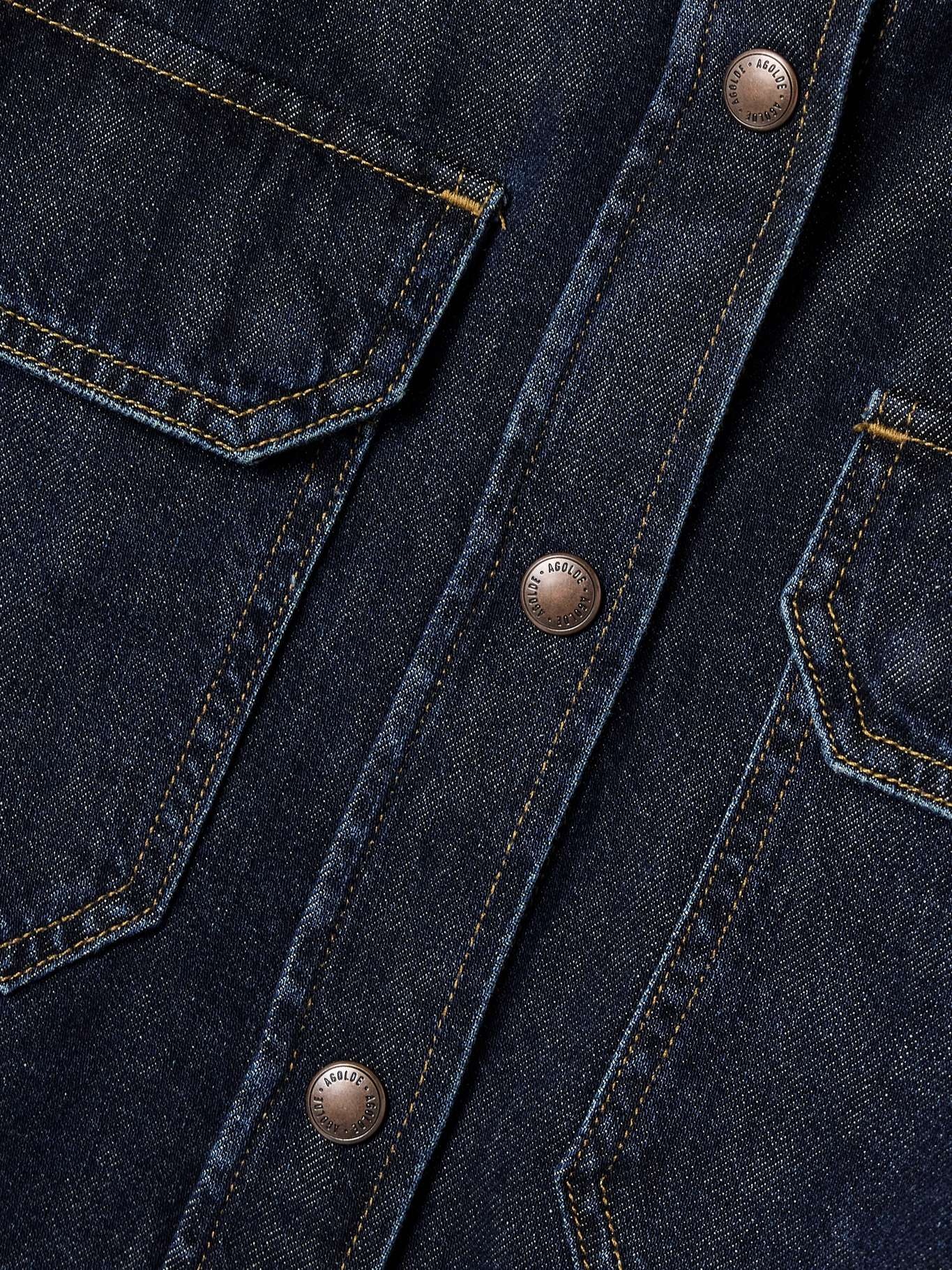 Gwen Slice denim shirt Dark denim - 4