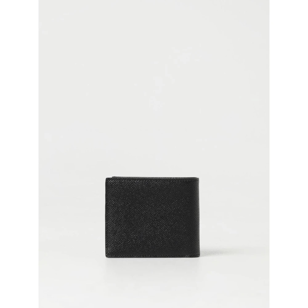 BLACK LEATHER BIFOLD WALLET - 3