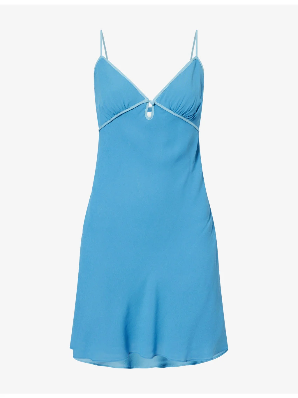 Rimona V-Neck Crepe Mini Dress - 1