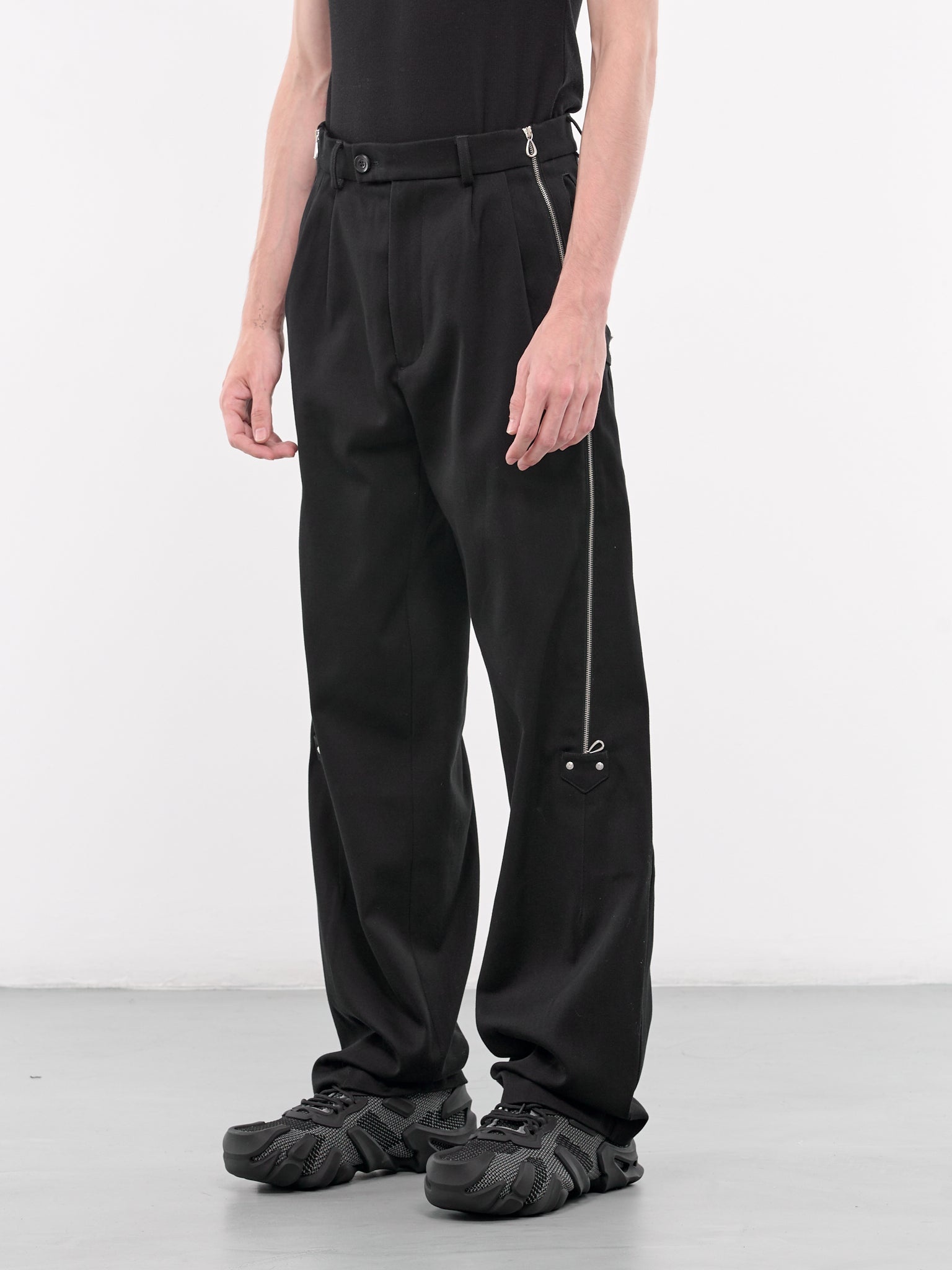 Kiko Kostadinov Knox Zip Trousers | hlorenzo | REVERSIBLE