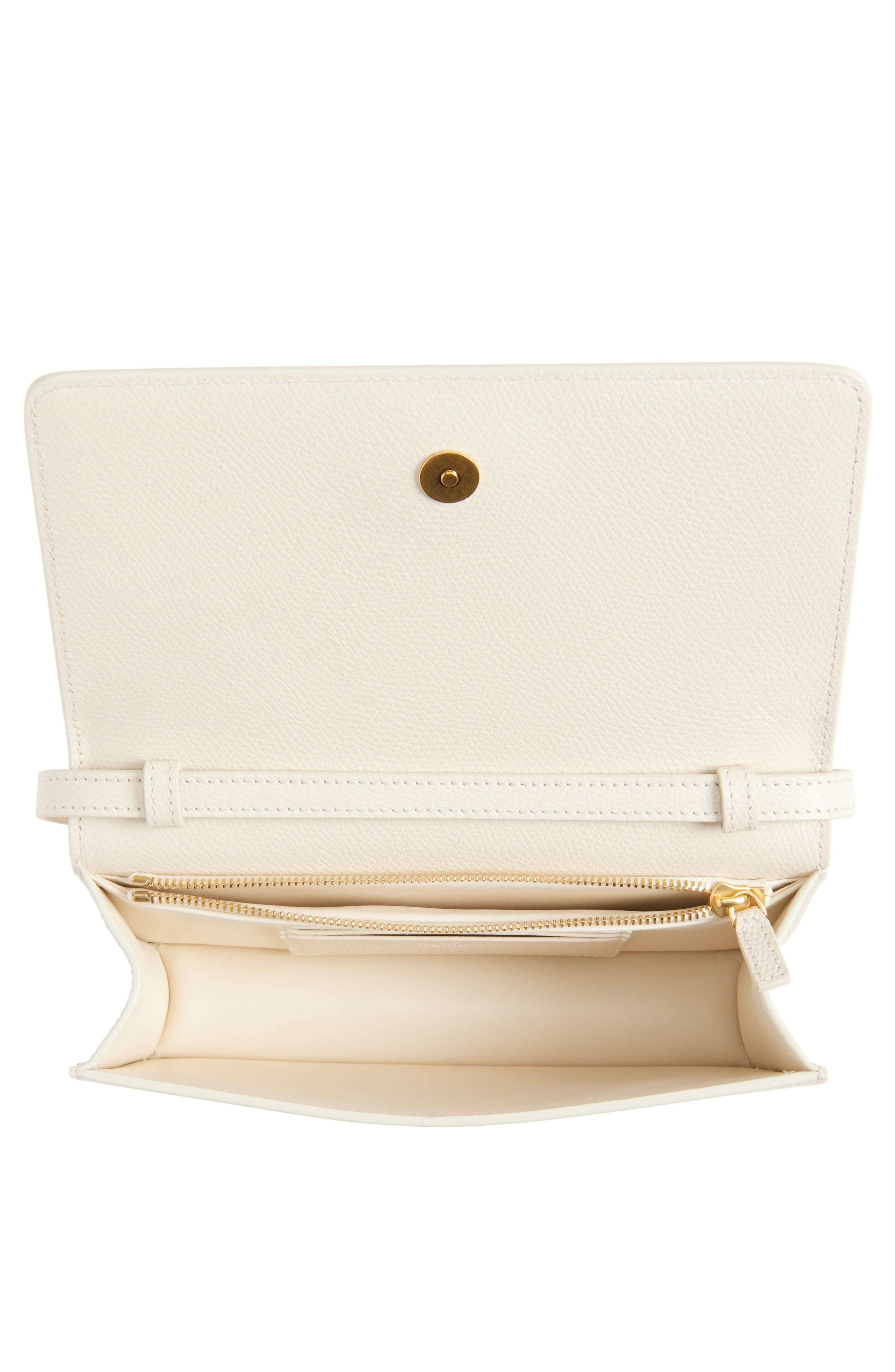 Valentino Garavani Mini VLOGO Leather Shoulder Bag in Light Ivory at Nordstrom - 5