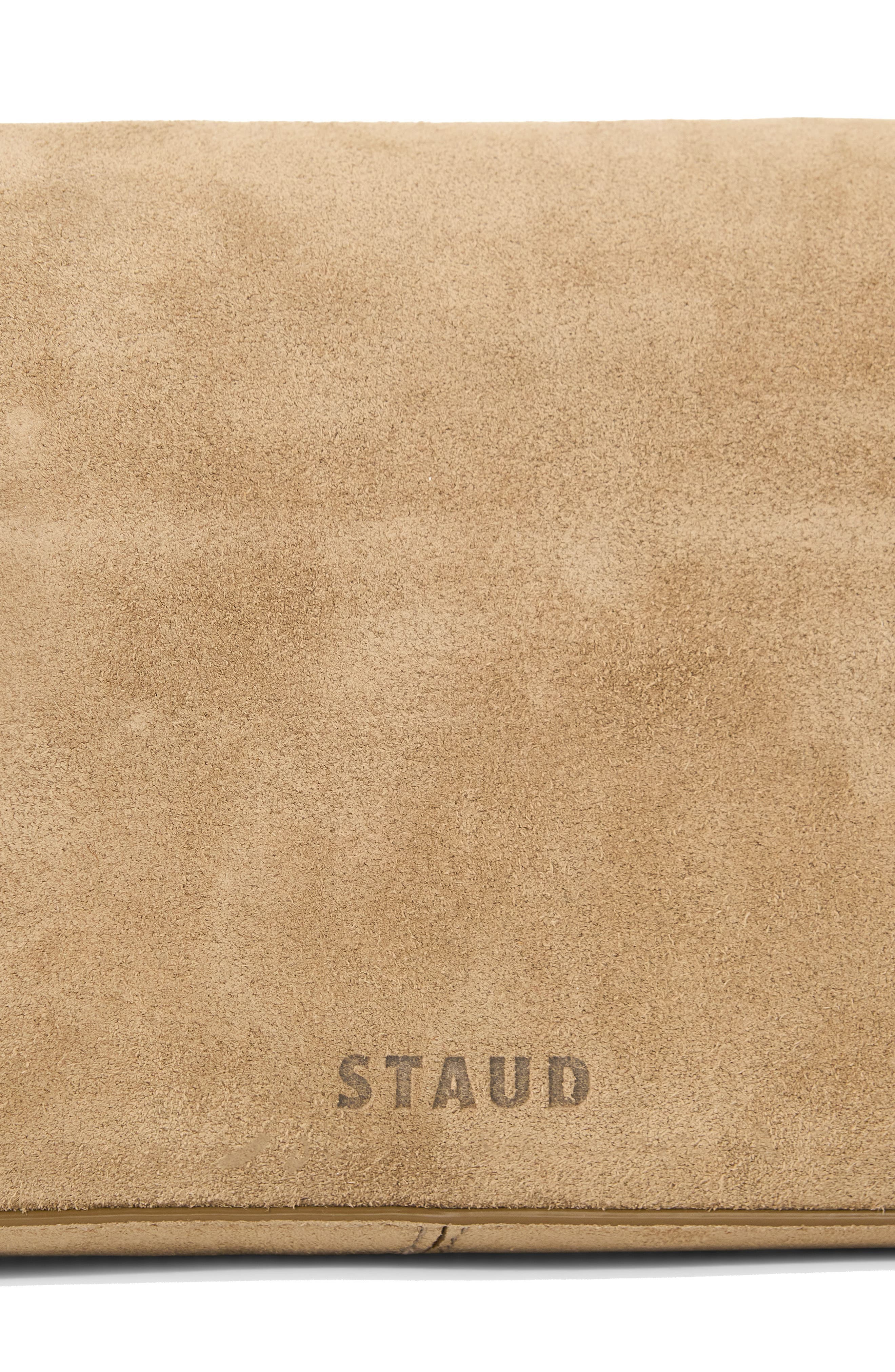 STAUD Harlow Leather Shoulder Bag in Dune at Nordstrom - 4