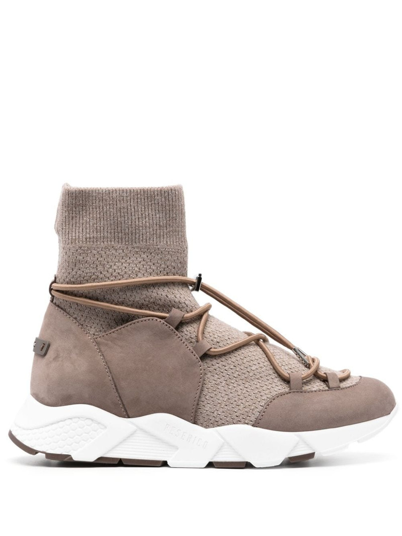 suede-panelled toggle sneakers 1