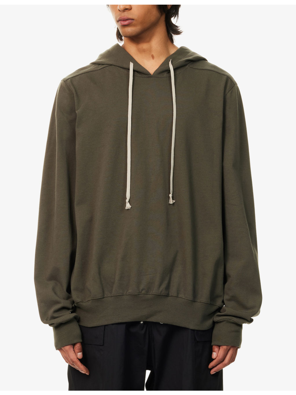 Relaxed-Fit Long-Sleeves Cotton-Jersey Hoody - 3