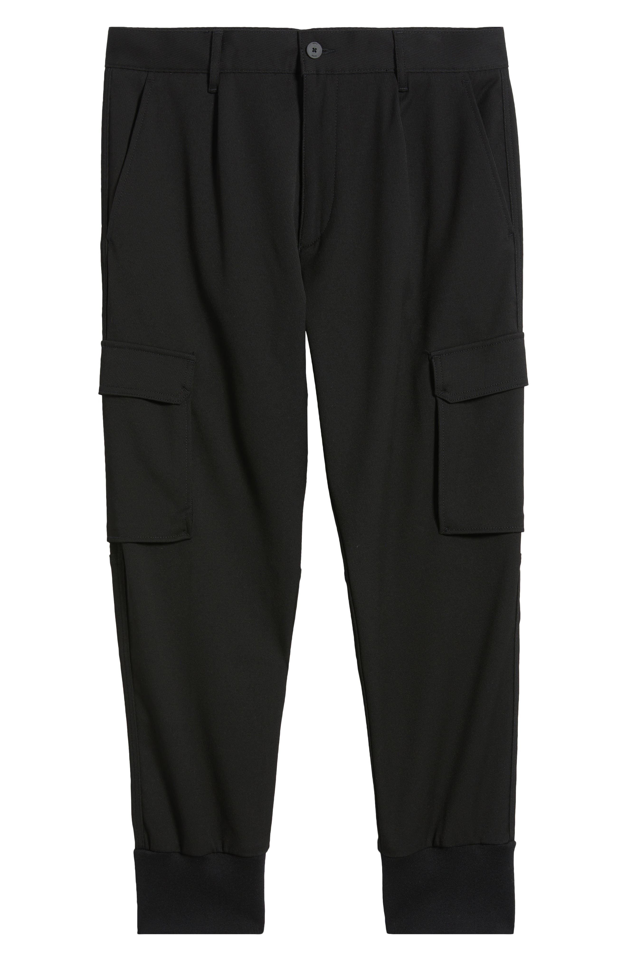 HUGO Glavin Pleated Cargo Joggers in Black at Nordstrom - 5