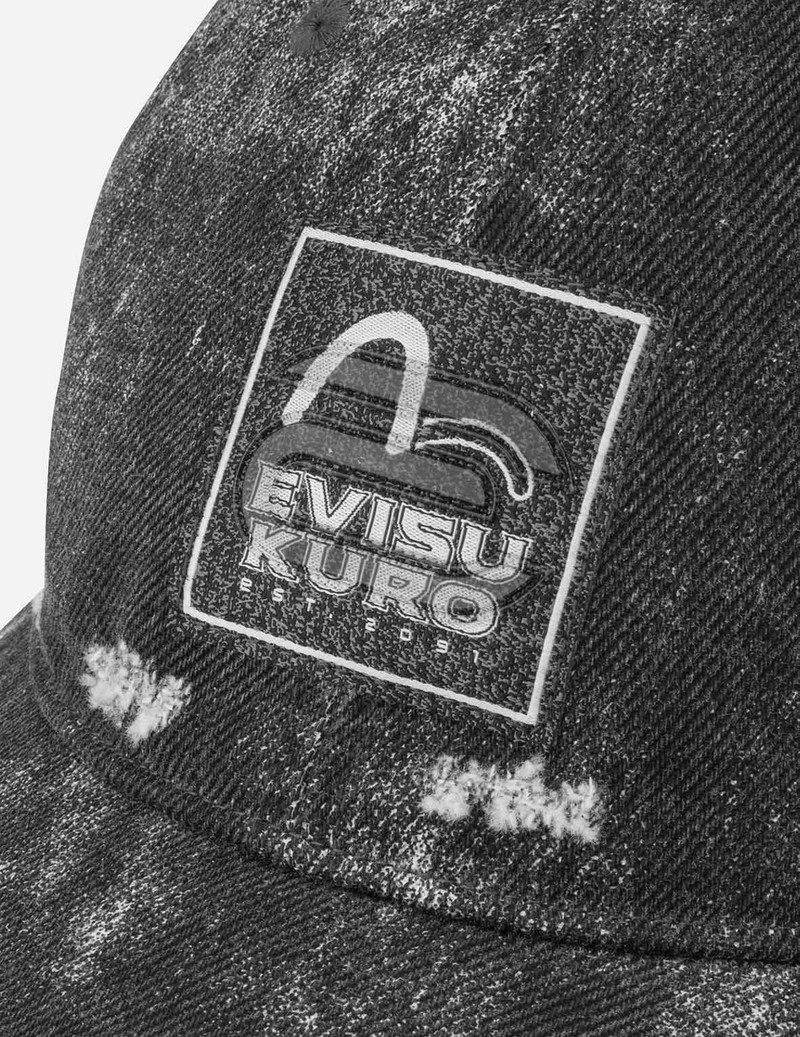 EVISUKURO Label Washed Cap 6