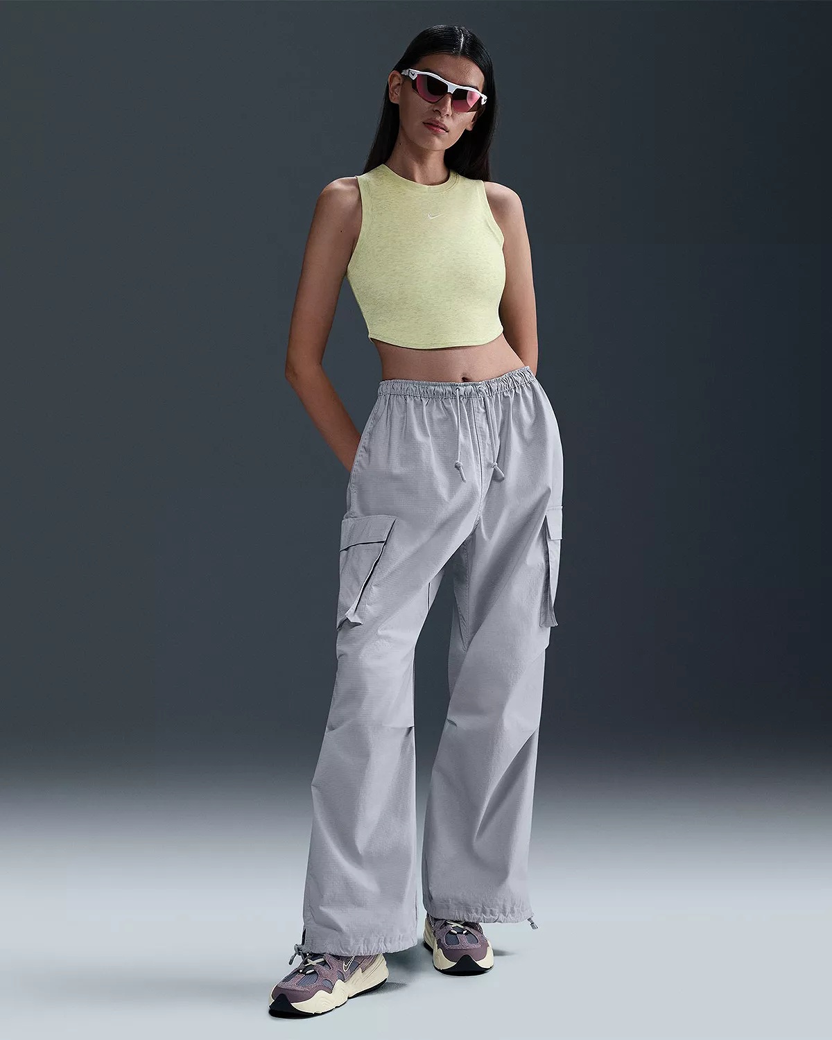 Essential Ribbed Cropped Tank Top - 6