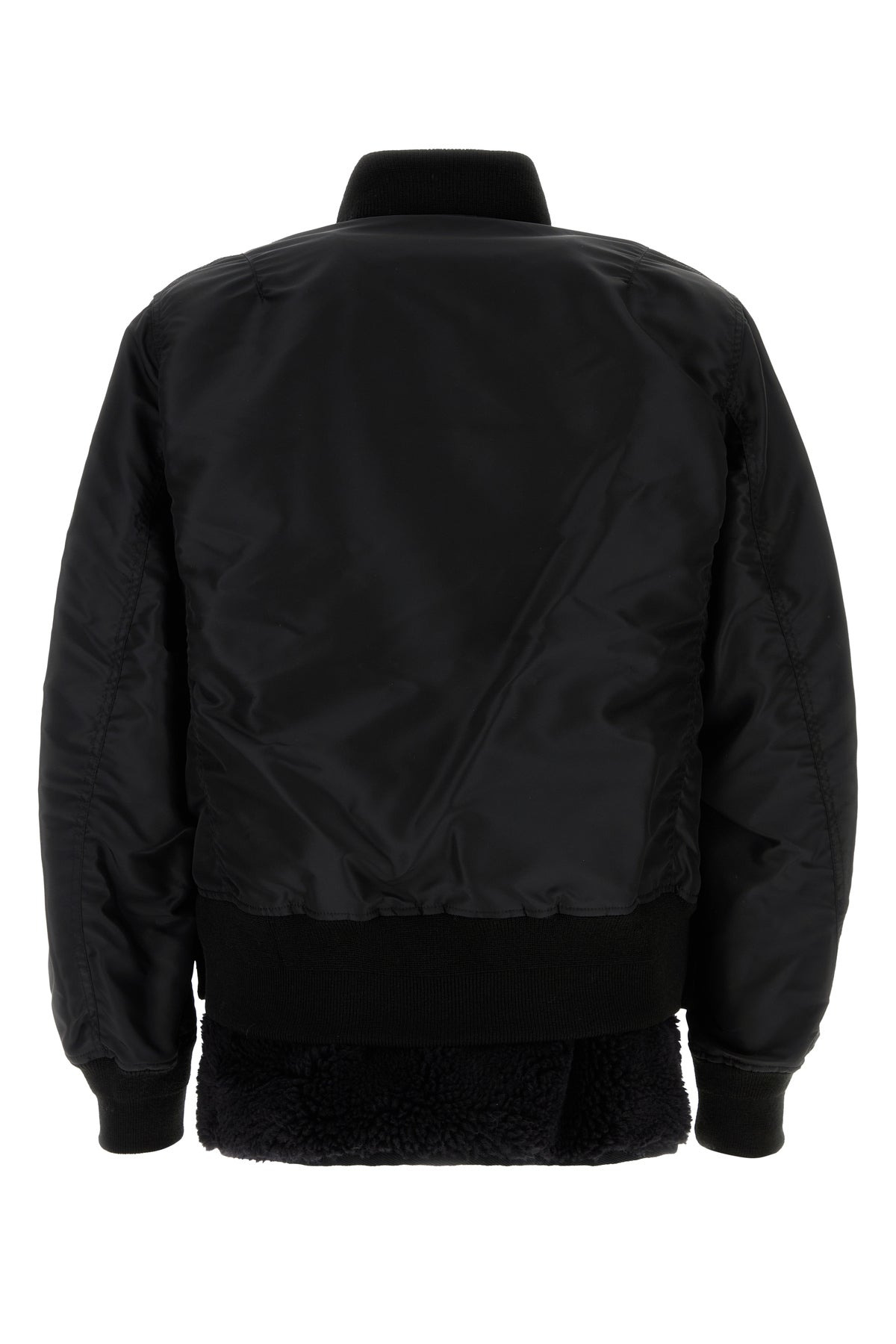 Black nylon bombe jacket - 2