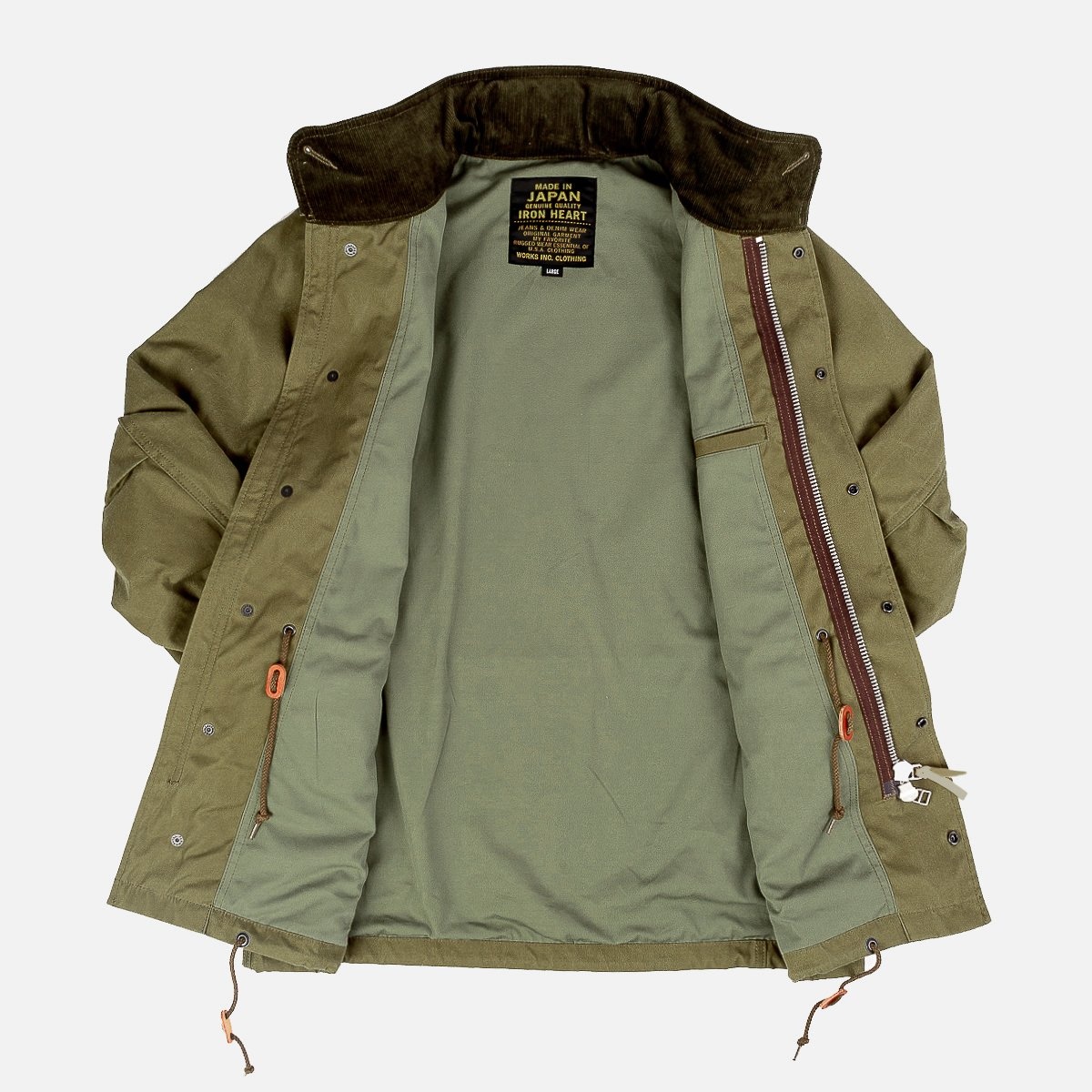 Oiled Cotton M-65 Jacket - Olive - 6