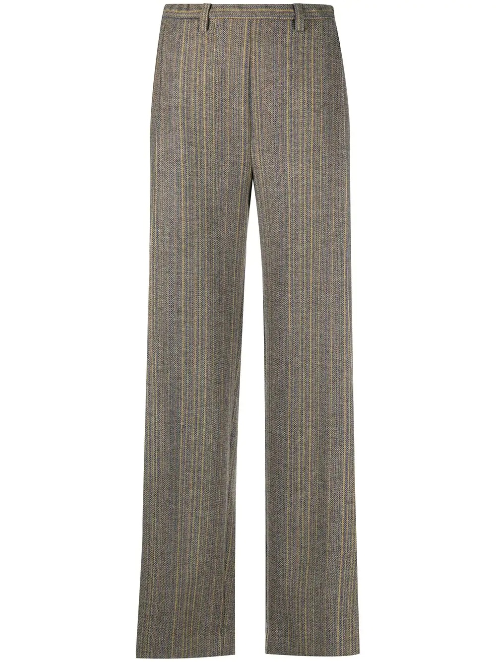 wide leg wool trousers - 1