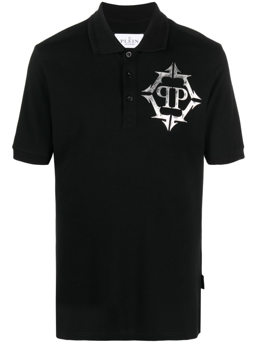 logo-print polo shirt - 1