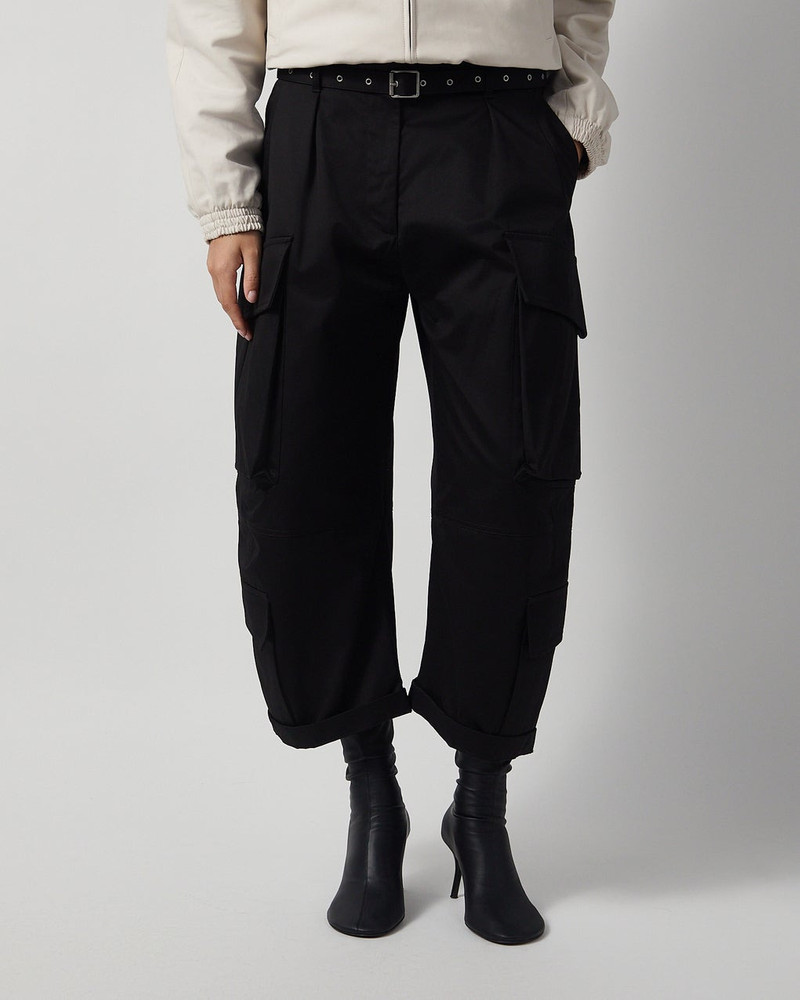 Acne Studios Trousers Belted Cargo Black outlook