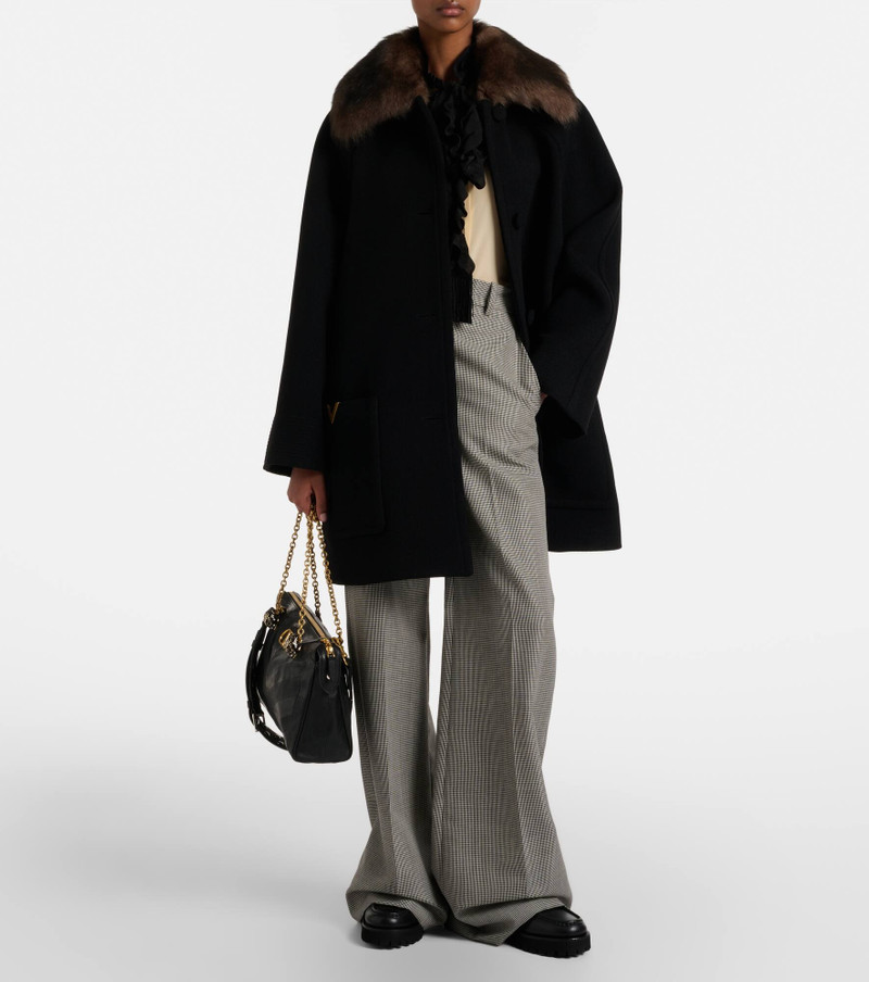 Valentino VLogo leather platform loafers outlook