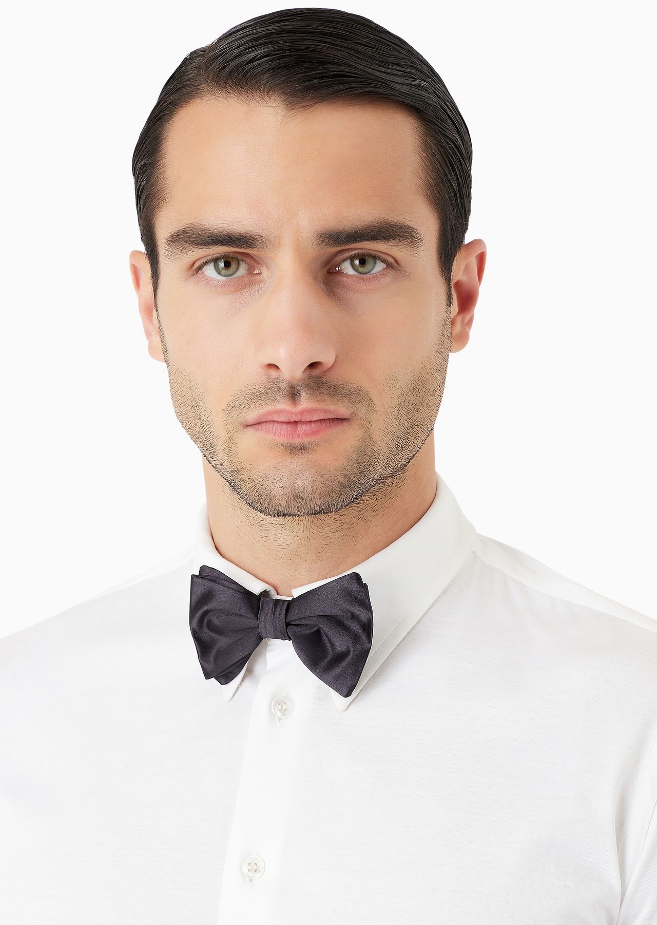 Pure silk knotted bow tie - 3