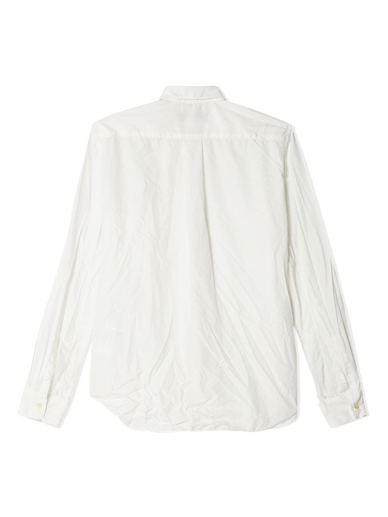 BLACK COMME des GARÇONS crease-effect shirt outlook