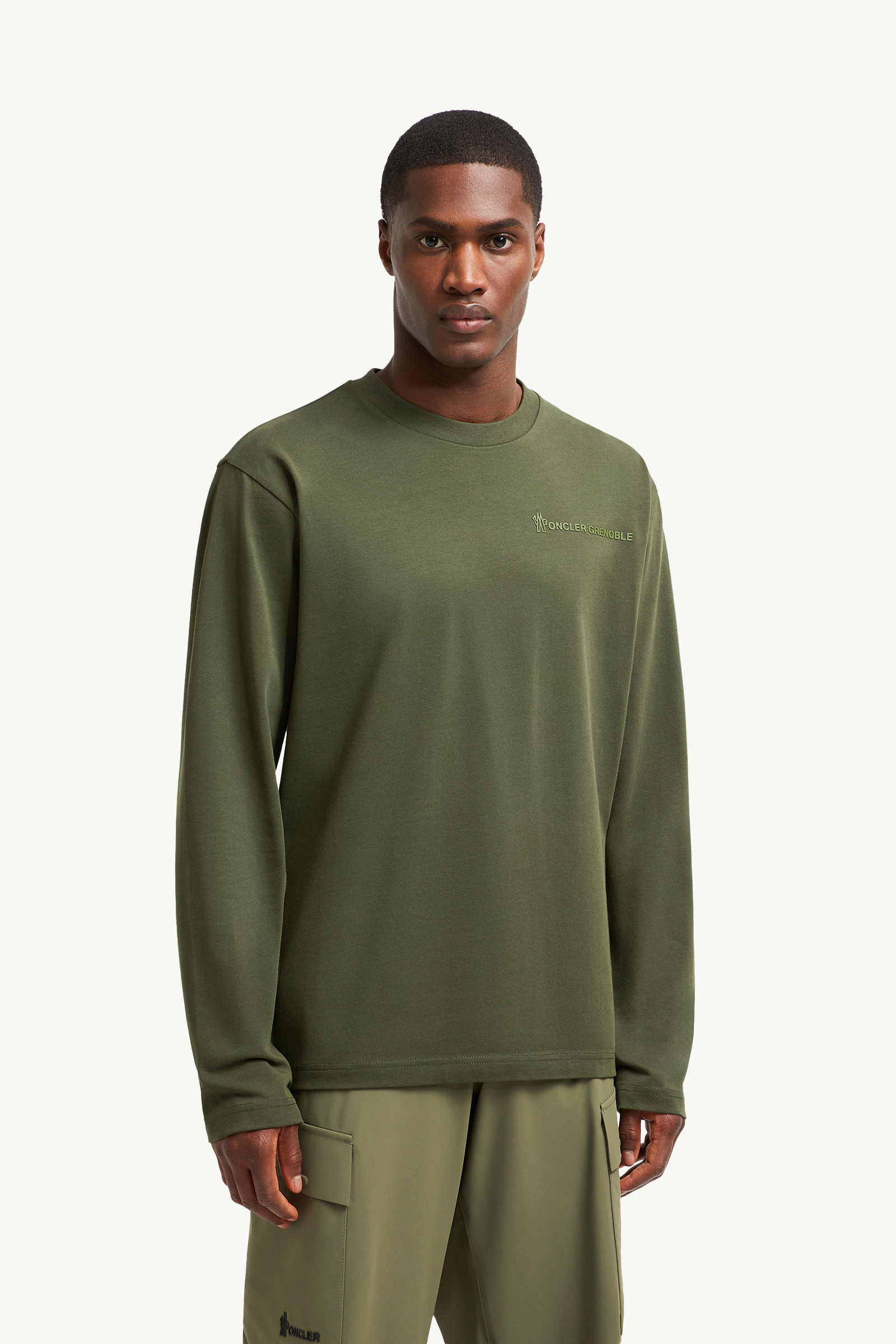 Logo Long Sleeve Cotton T-Shirt - 3