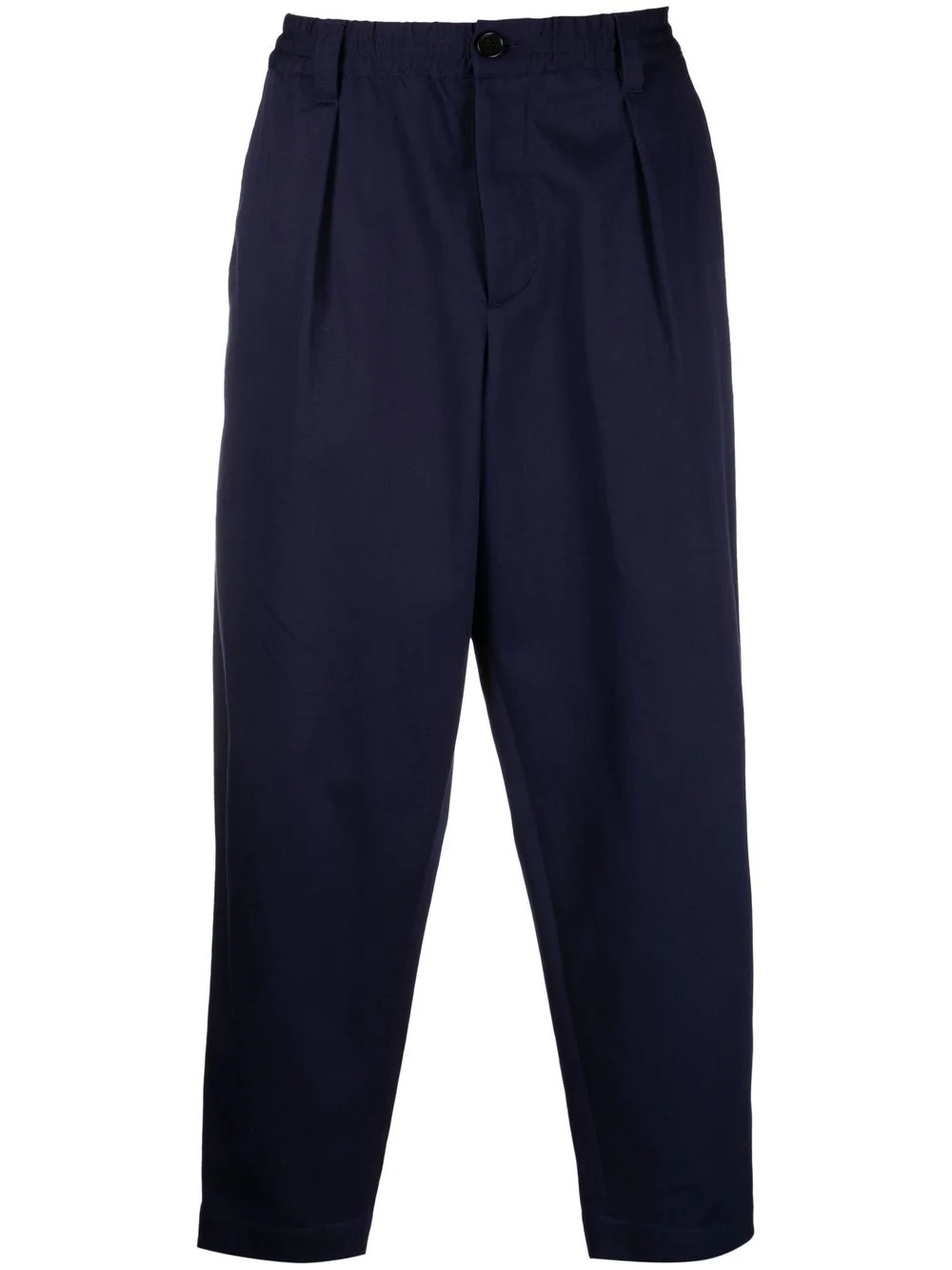 elasticated tapered trousers - 1