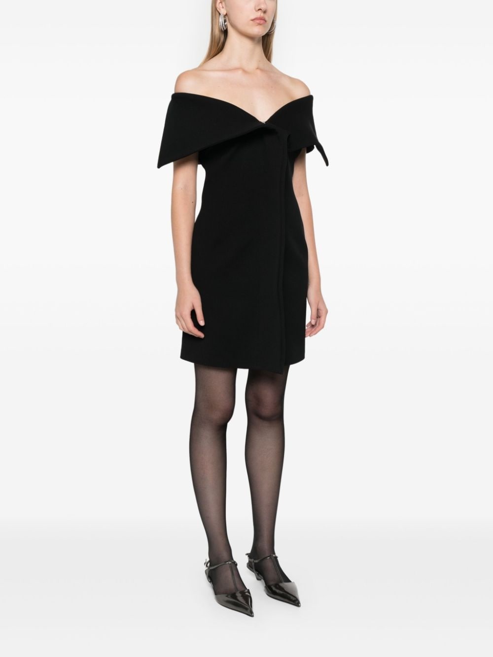 off-shoulder mini dress - 3