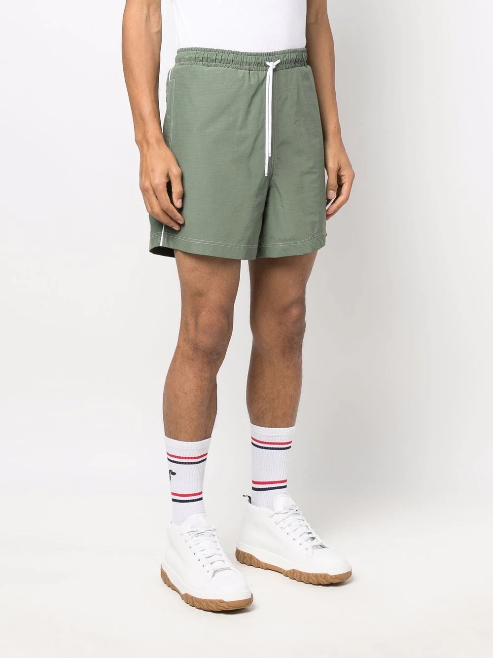 grosgrain-tab track shorts - 3