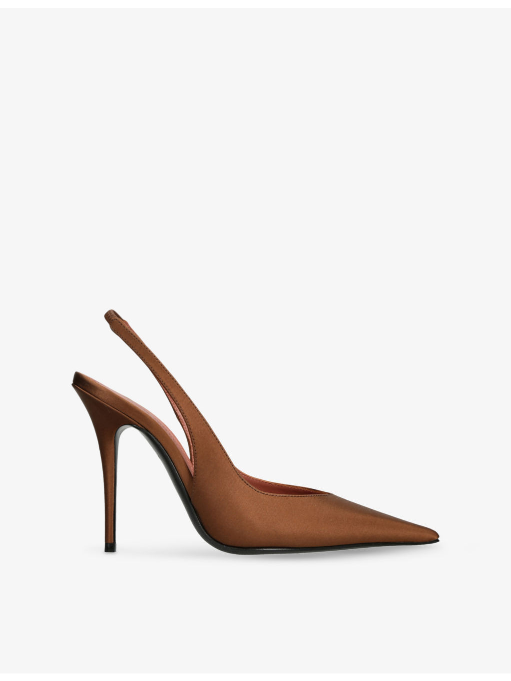 Anok Slingback Satin Heeled Courts - 1