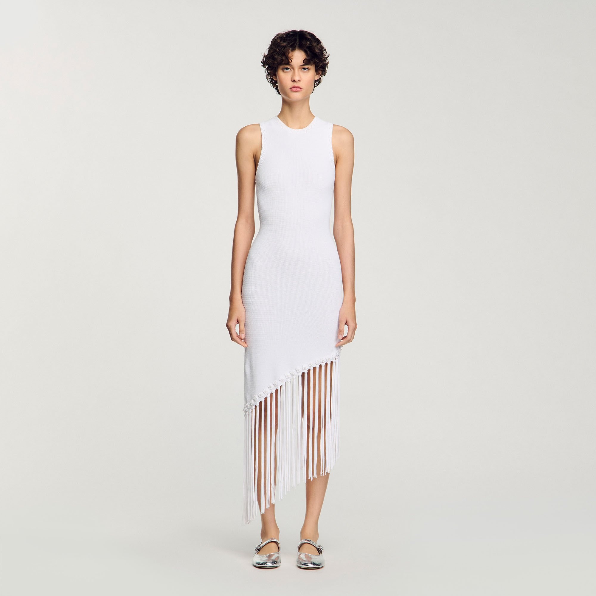 FRINGED CROCHET MAXI DRESS - 2