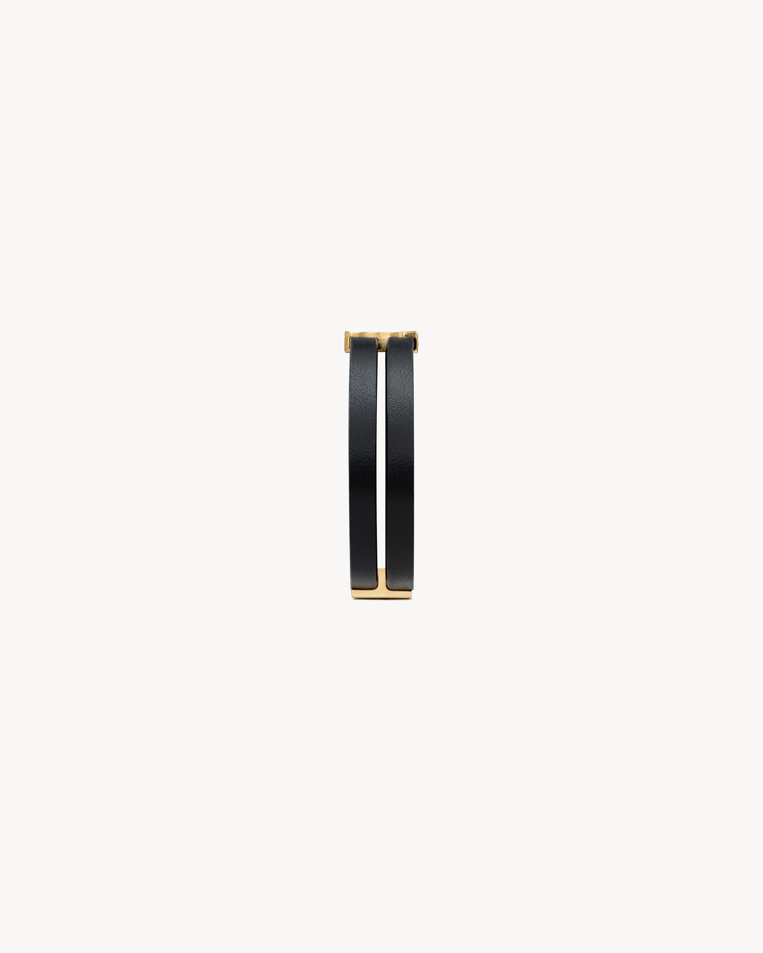 cassandre double-strand bracelet in leather and metal - 3