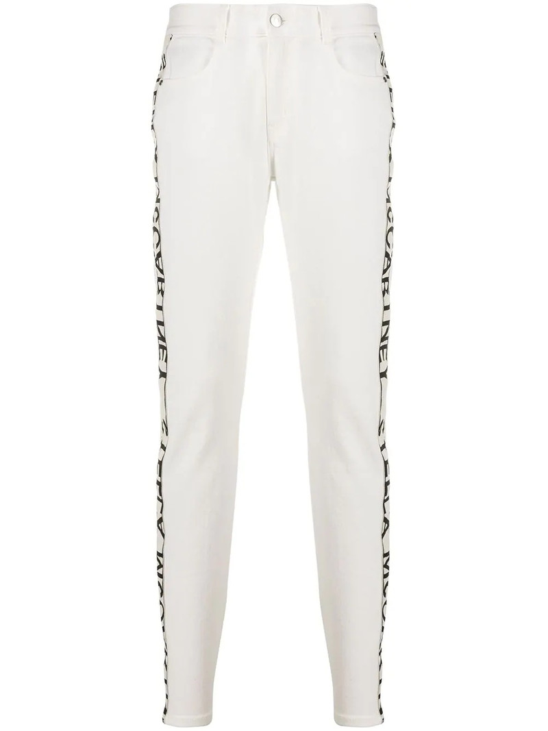 logo tape skinny jeans 1