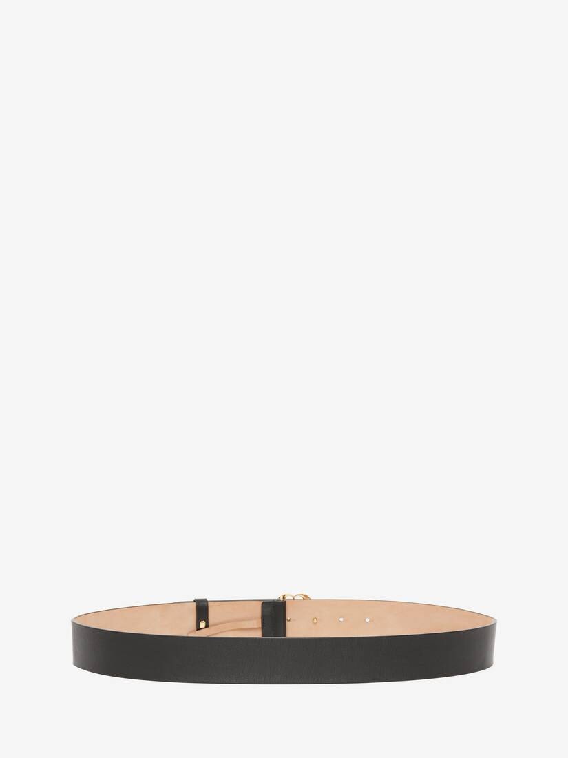 Men's Seal Logo Belt in Black - 2
