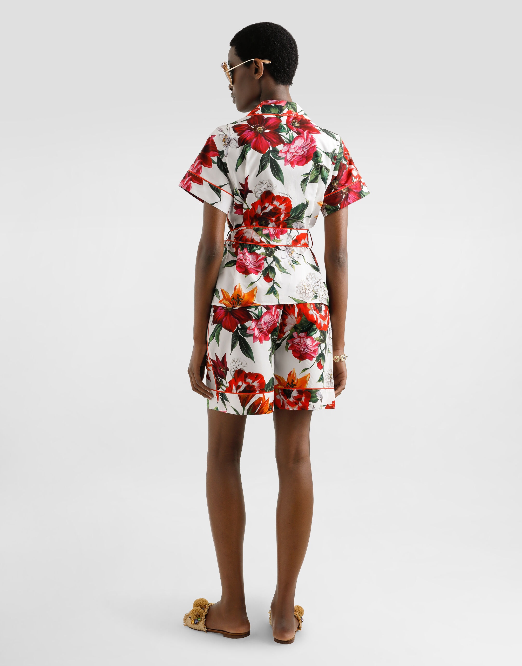 Flower-print shorts - 5
