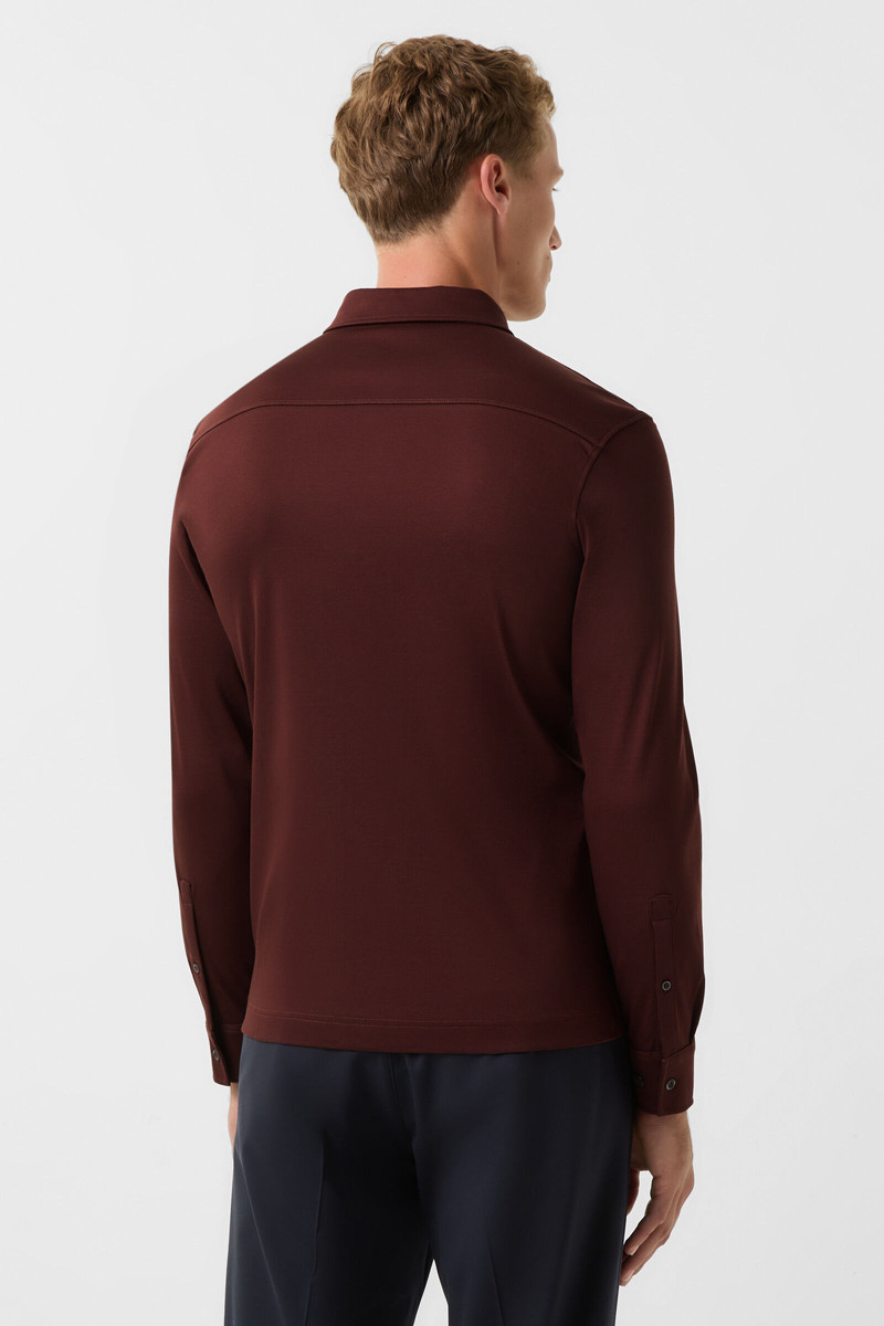 Jersey shirt Franz in Wine red 3