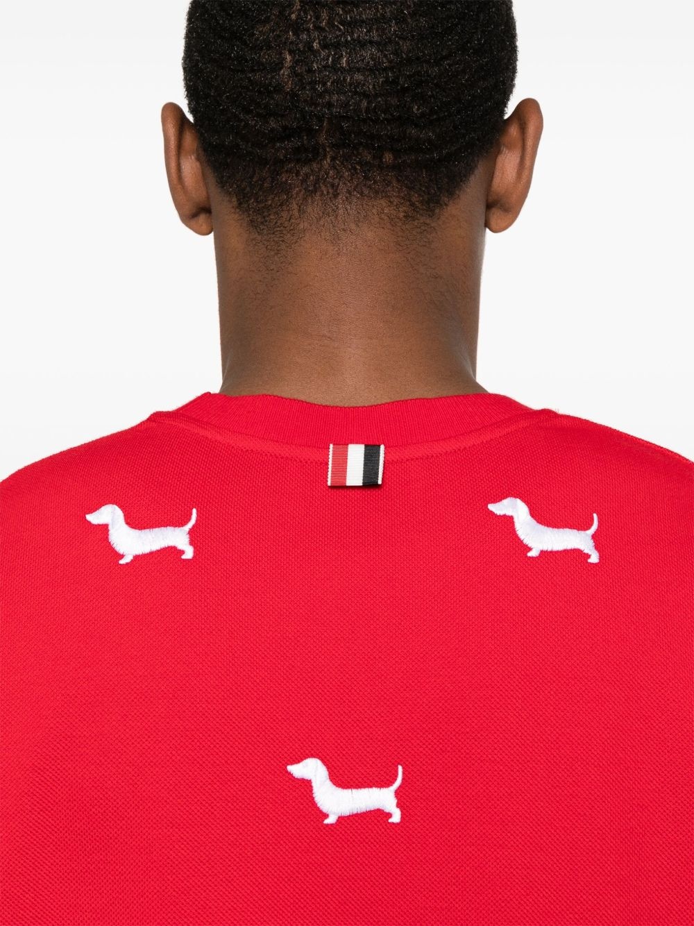 dog-embroidery T-shirt - 5
